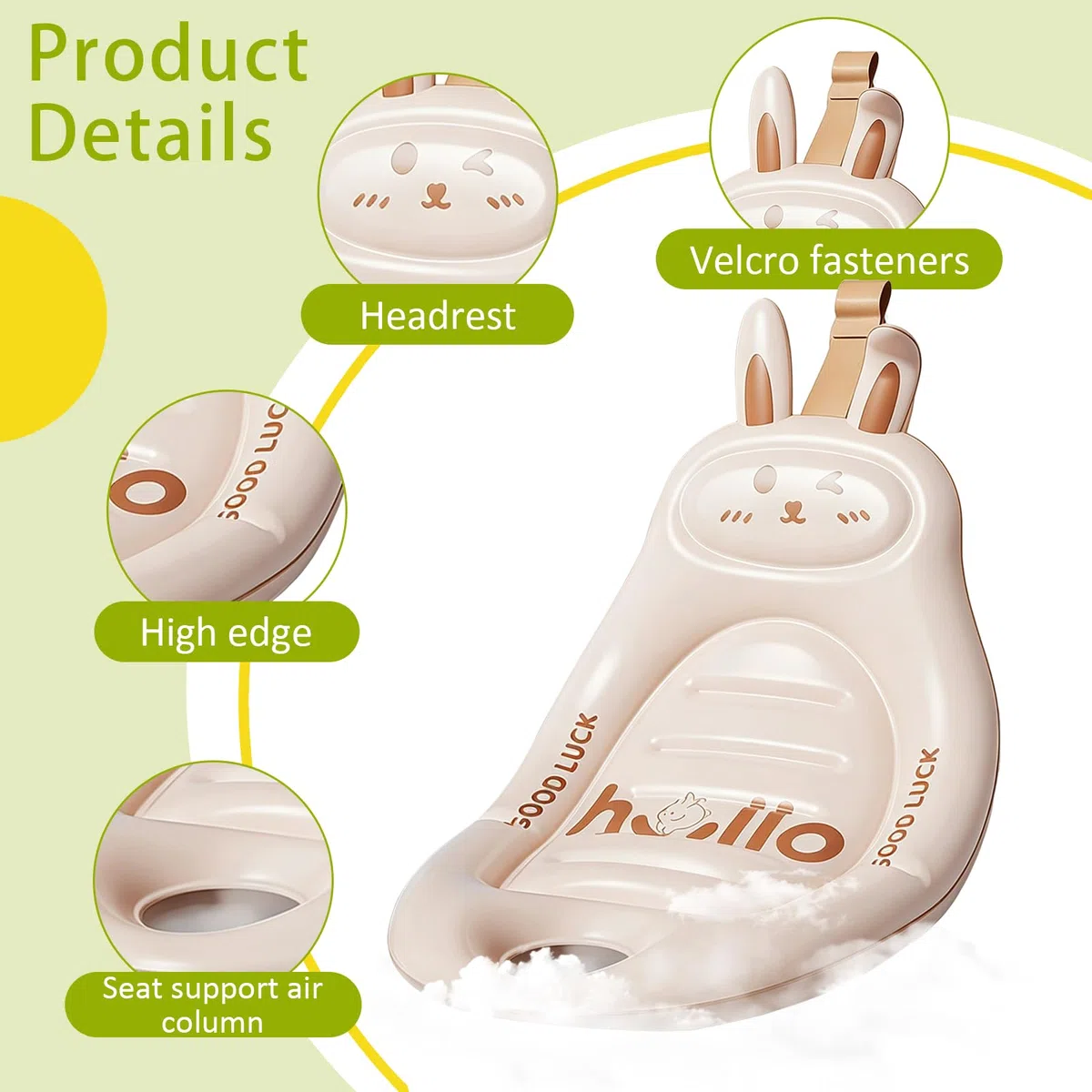 Vasca da bagno gonfiabile per bambini, con schienale e pompa ad aria, antiscivolo, per viaggi e casa, piatto doccia portatile con sedile per 0-18 mesi (rosa)