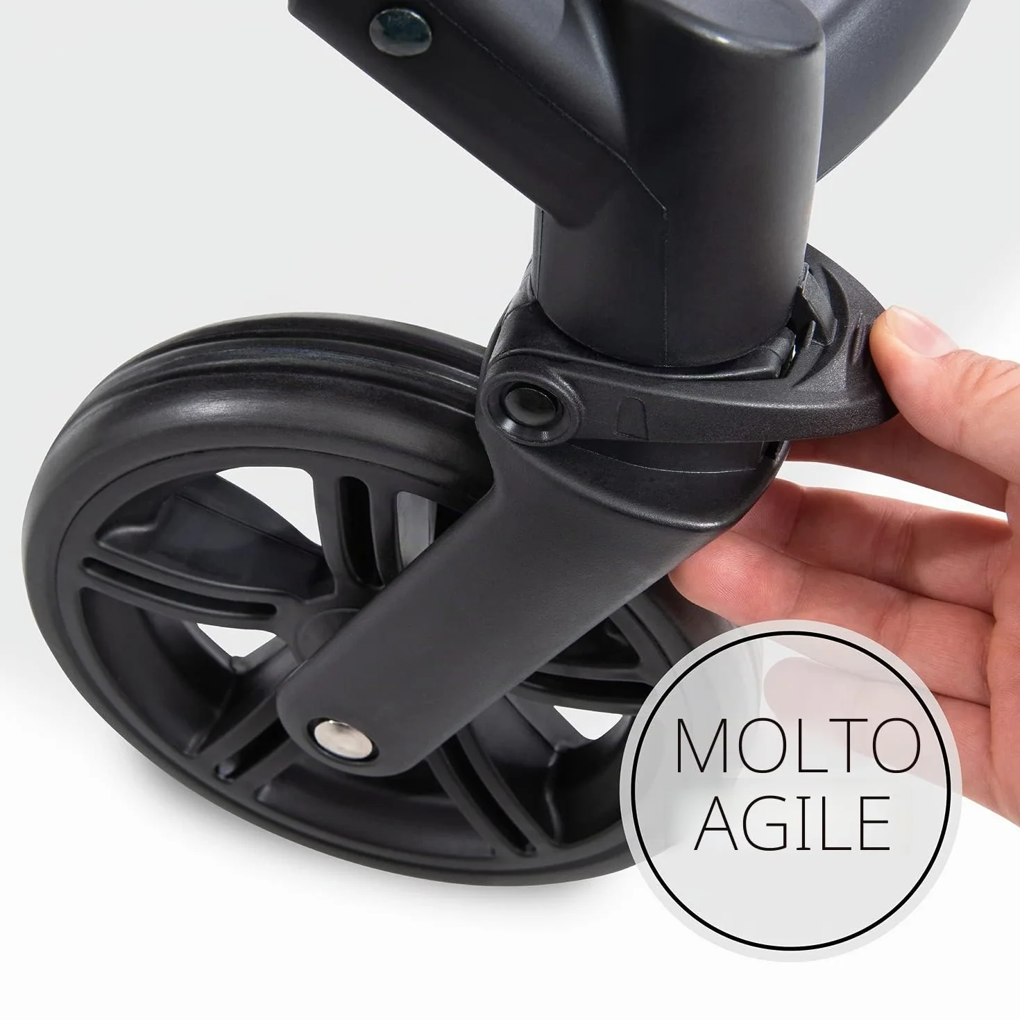 Hauck Rapid 4 Nero Passeggino fino a 22 kg Ruote Antiforatura Pieghevole