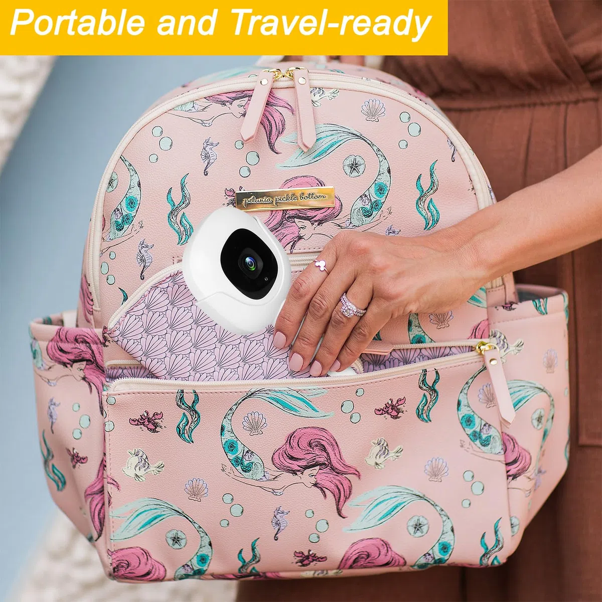 Didalo Supporto flessibile compatibile con baby monitor Nanit Pro, il supporto flessibile per baby monitor si attacca alle mensole della culla, senza attrezzi o danni alla parete (fotocamera non