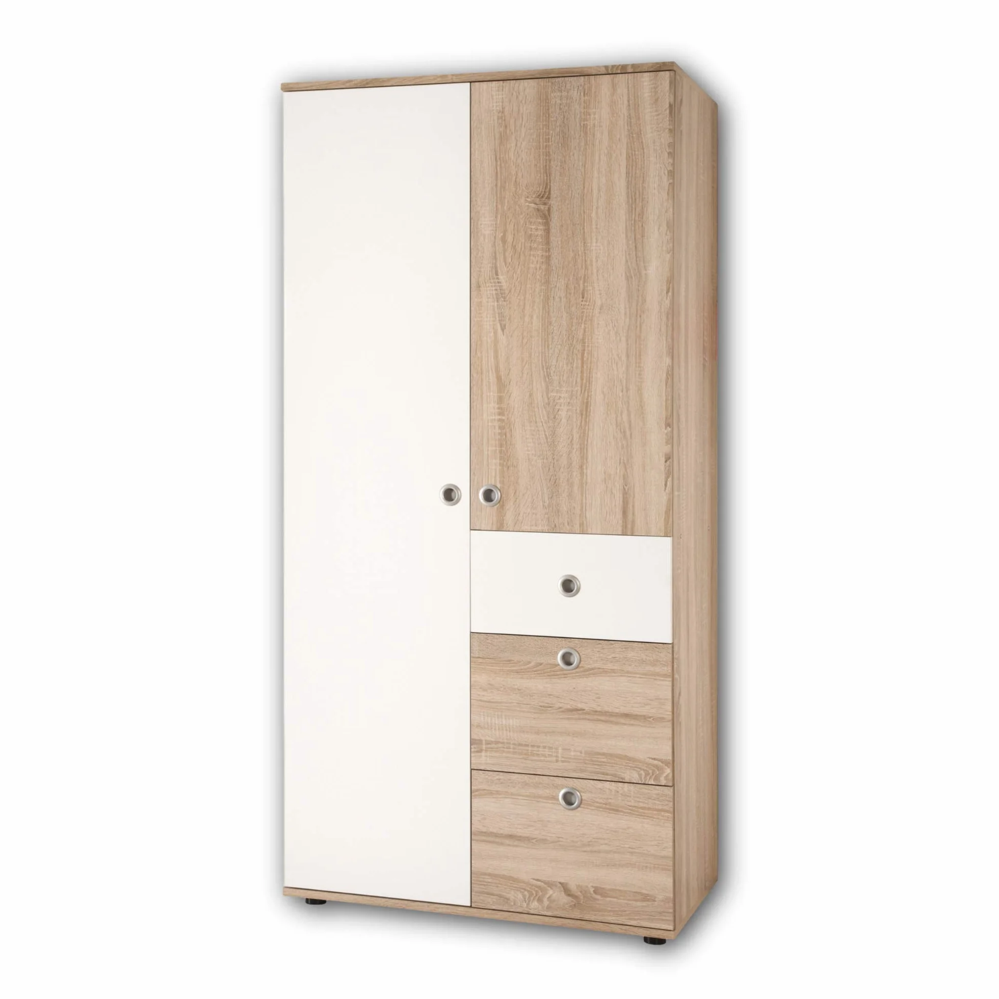 Elegante armadio per bambini a 2 ante simil rovere Sonoma 90 x 191 x 53 cm