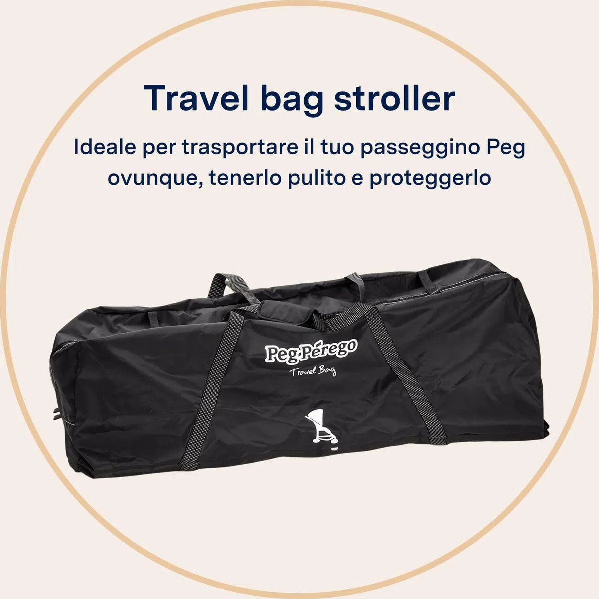 PEG Travel Bag Stroller - Borsa per Trasporto Passeggino - Compatibile con Passeggini Pliko, Switch, Pliko Mini, Sì, Sì Switch