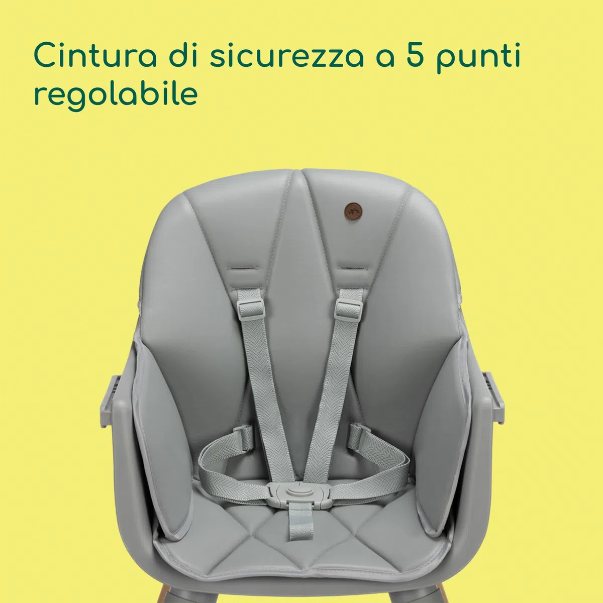 Bebeconfort Avista 2, Seggiolone Pappa 4 in 1, 6 mesi - 4 anni (60 kg), Seggiolone Evolutivo, Rialzo Sedia Bambini, Sedia e Sgabello, Seduta Imbottita, Vassoio Regolabile 3 posizioni, Tinted Grey