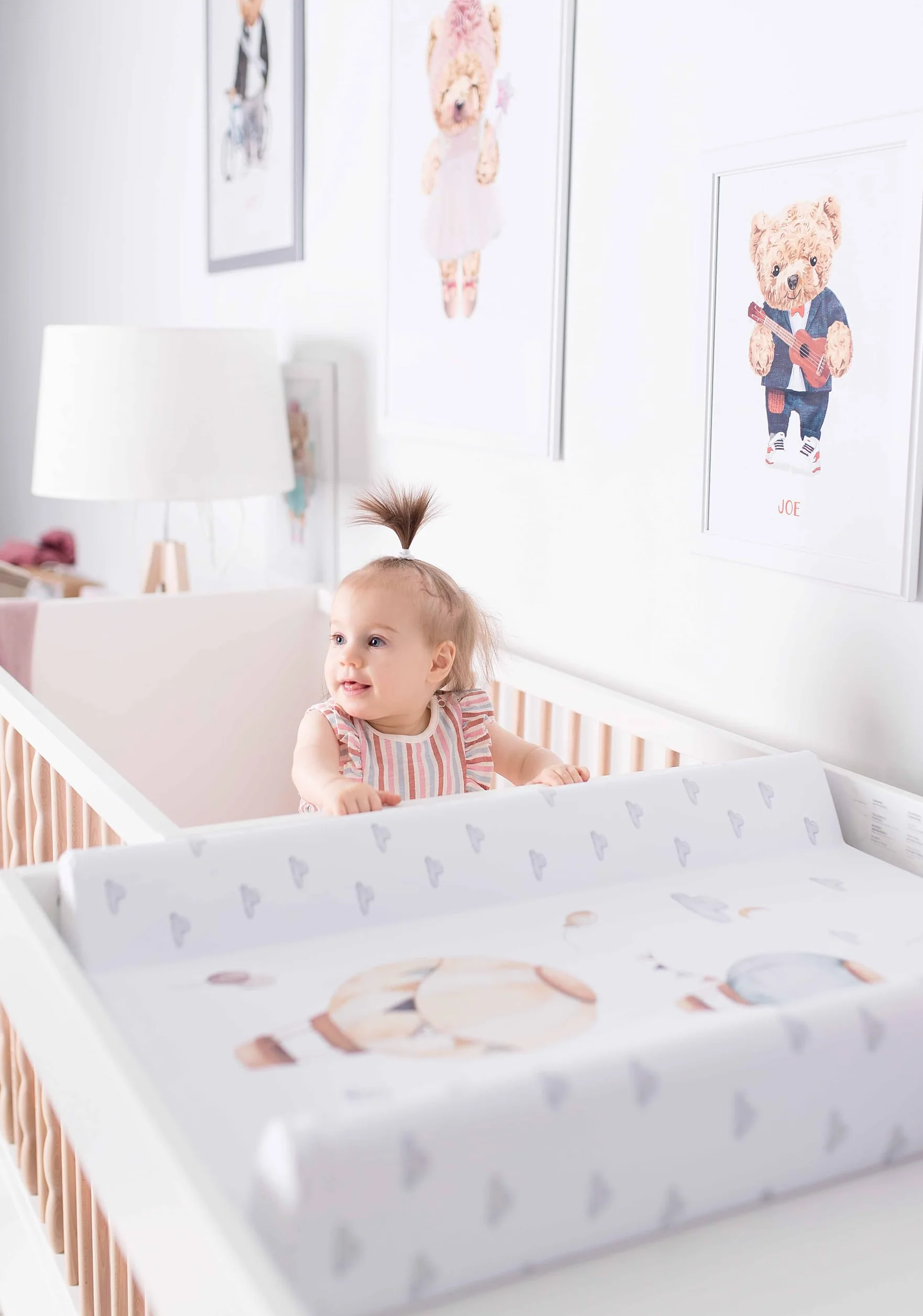 Ceba Baby® Fasciatoio Materassino - Fasciatoio neonato morbido - 70x50 cm - 2 Cunei Cuscino Fasciatoio Lavabile per bambine e bambini - certificato Öko-Tex - Topo