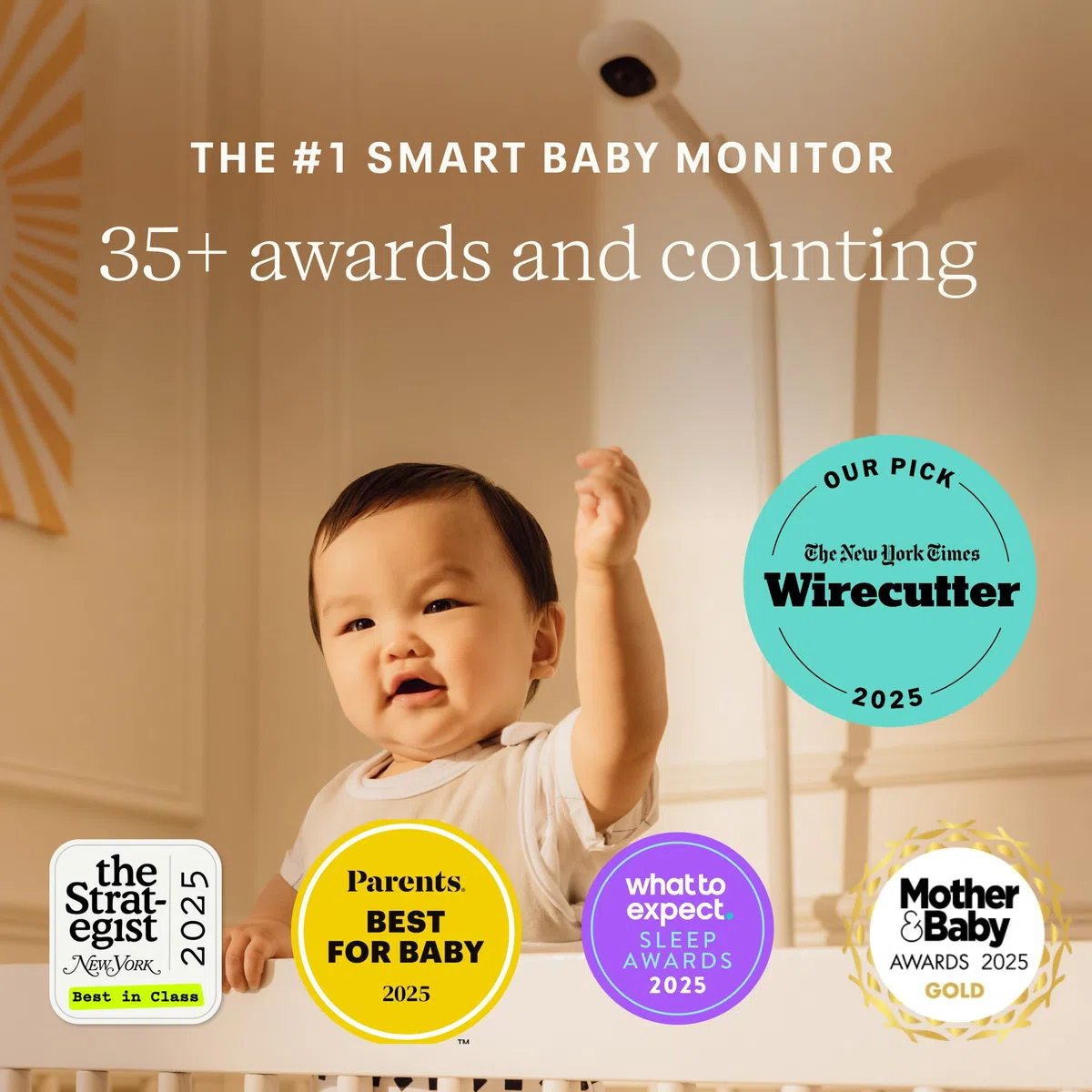 Nanit Pro Smart Baby Monitor e supporto da pavimento