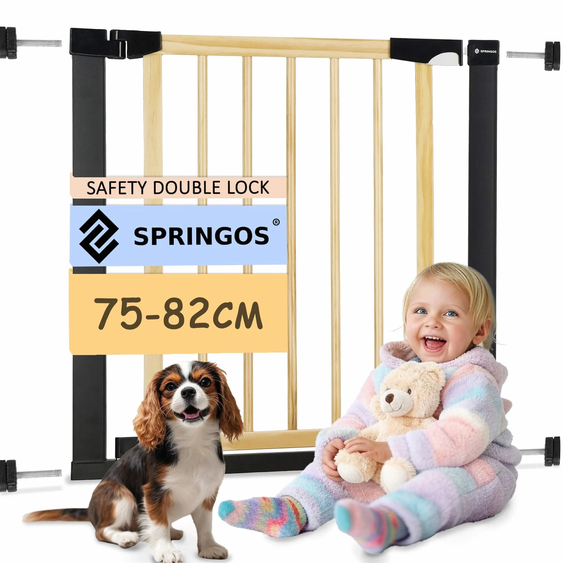 SPRINGOS Griglia di protezione per scale 75-82 cm
