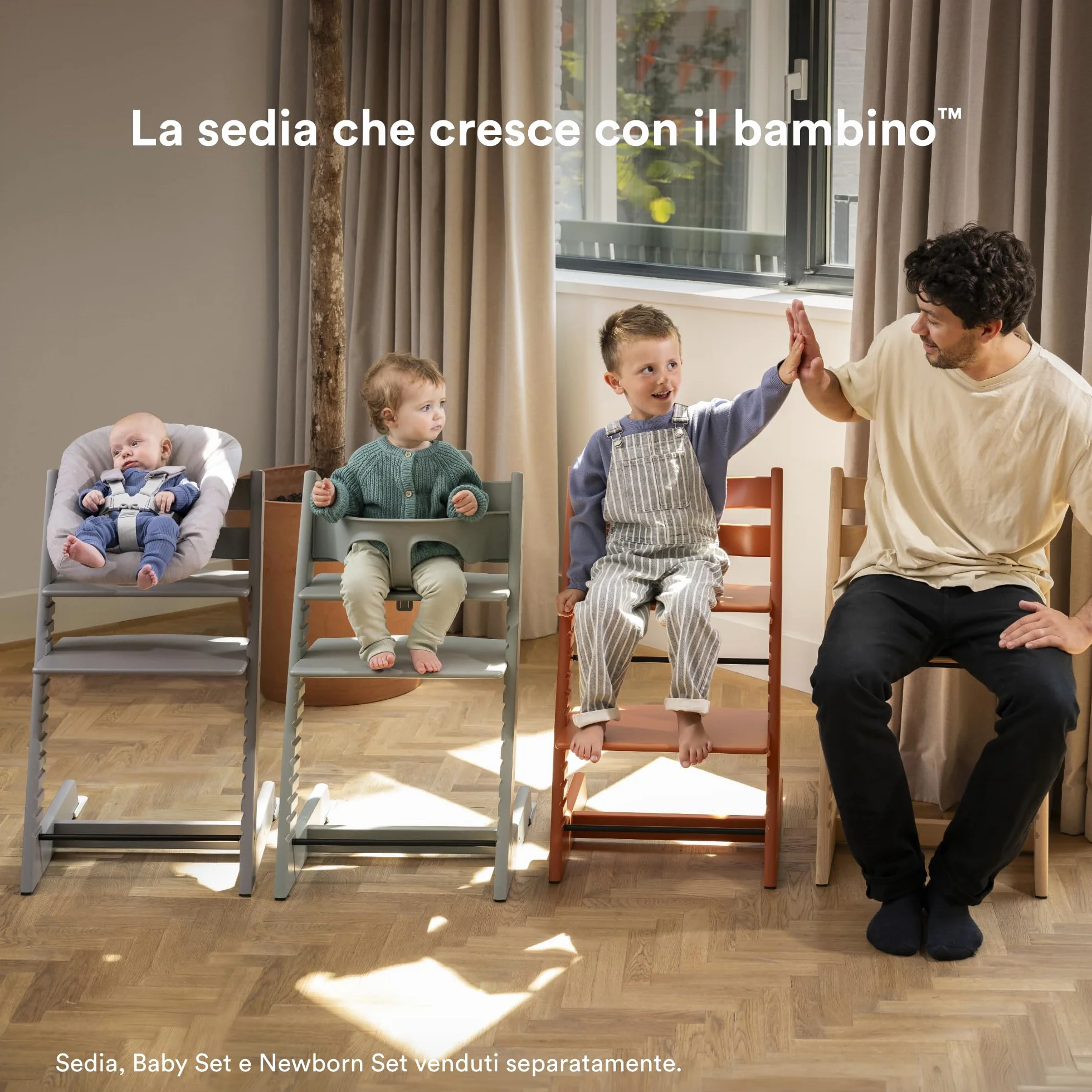 Stokke Vassoio Bianco Compatibile Tripp Trapp Baby Set Plastica Senza BPA 6-36 Mesi