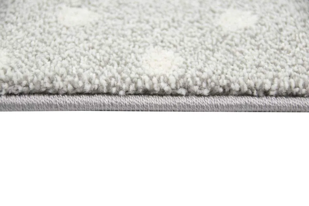 CARPETIA Tappeto da Gioco per Bambini con Stelle e Nuvole in Blu Grigio Crema Größe 160x230 cm