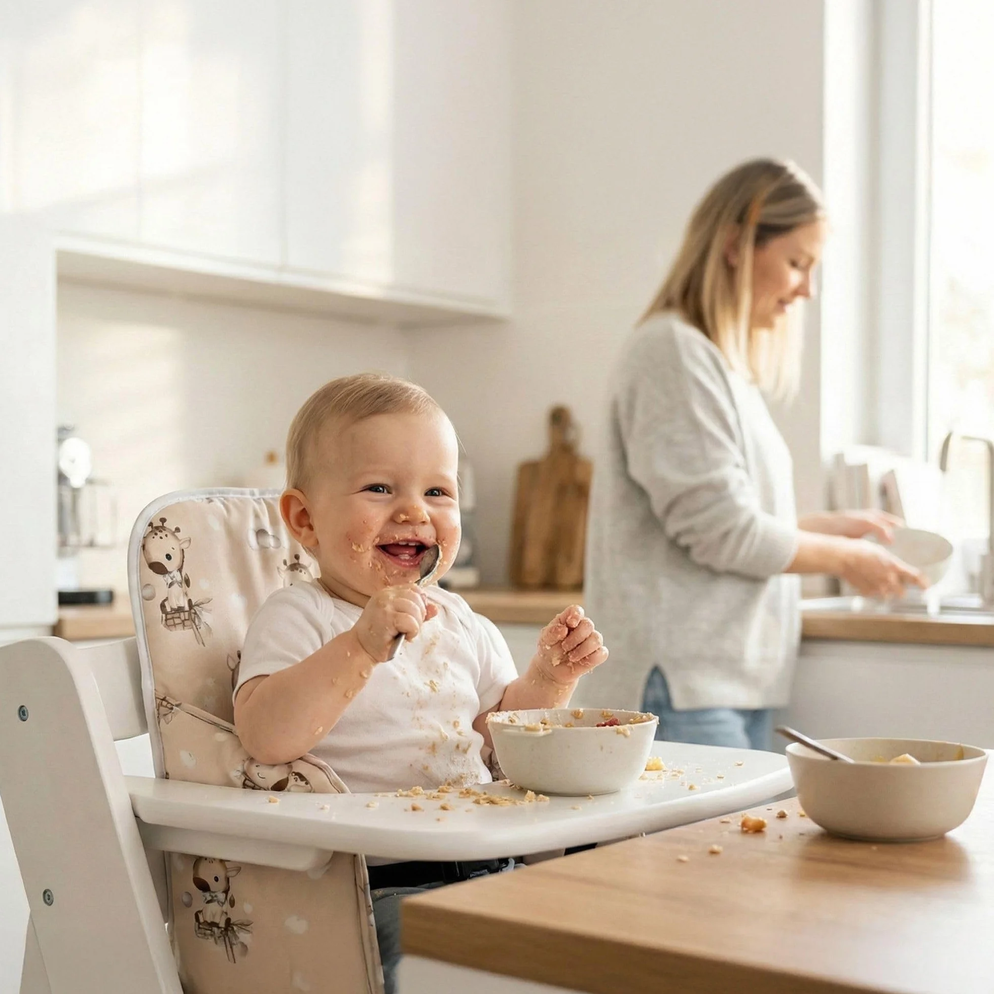Copri seggiolone pappa universale impermeabile per Hauck Stokke bambino cuscino imbottitura