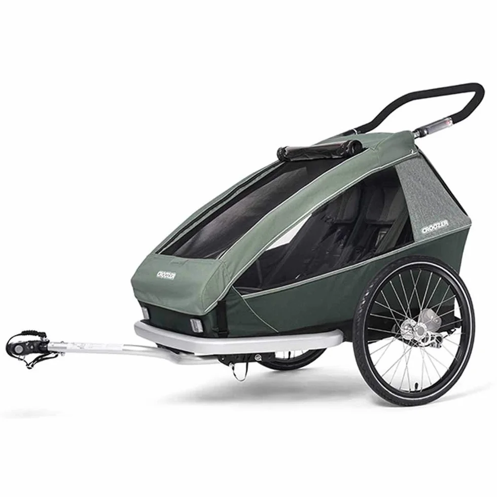 Croozer Vaaya - Rimorchio per bicicletta, unisex, taglia unica, colore: Verde