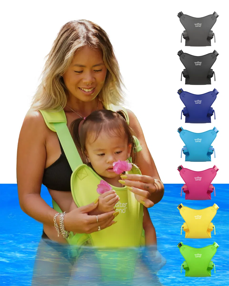 Salviette per neonati – Innovativo seggiolino per acqua e terra – Cintura impermeabile per neonati con cinghie regolabili, sedile leggero per piscina e spiaggia