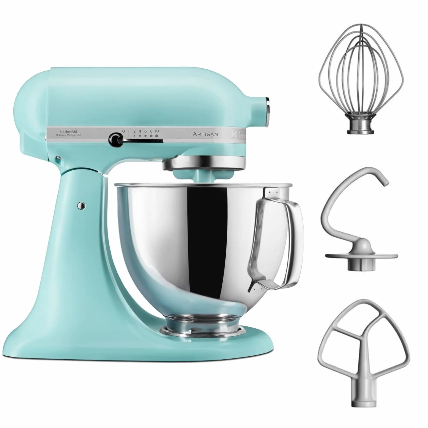 Kitchenaid Artisan Robot da Cucina 4.8 L con Testa Inclinabile e 3 Accessori Impastatrice