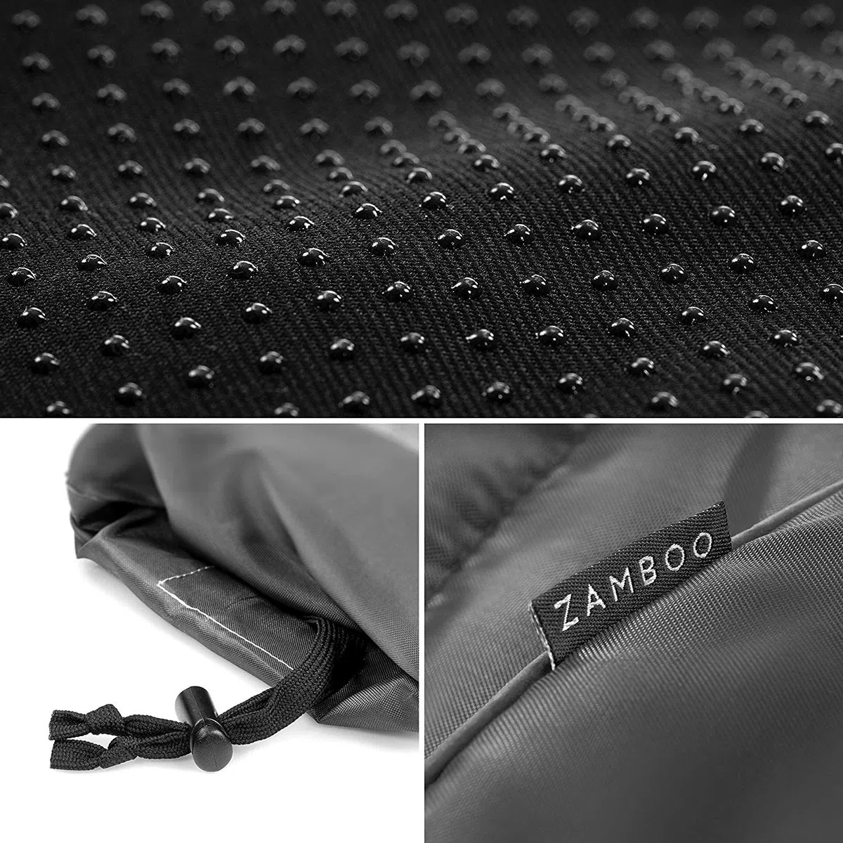 Zamboo Sacco Passeggino Invernale e per Carrozzine - Coprigambe Passeggino Universale Invernale con Banda Riflettente, con Borsa - Grigio