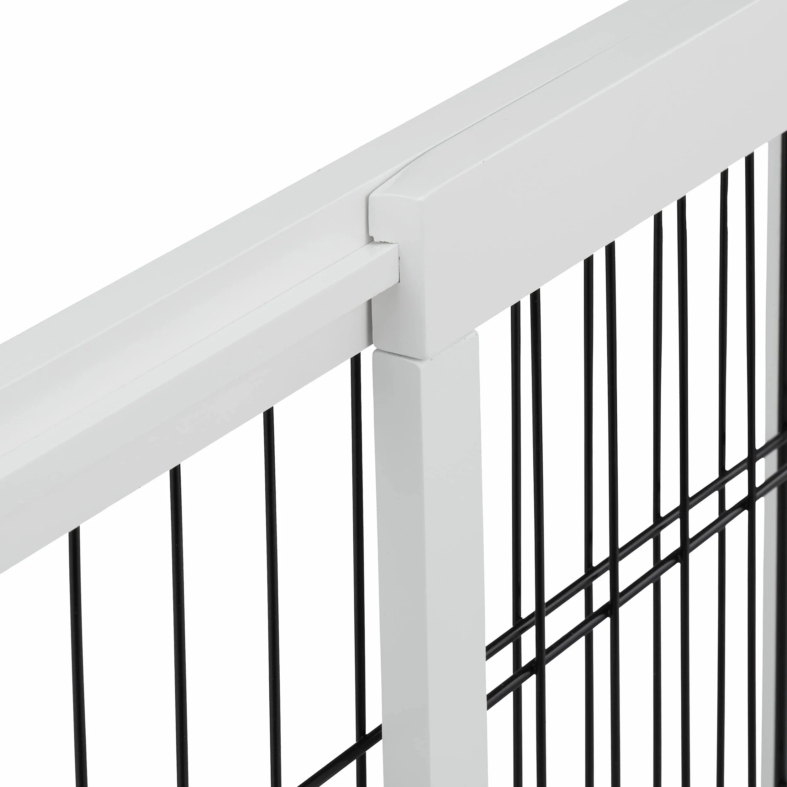 Relaxdays Cancelletto per Bambini, Barriera per Cani e Neonati, Recinzione Scale, Cancellino HxL: 56x70-115 cm, Bianco