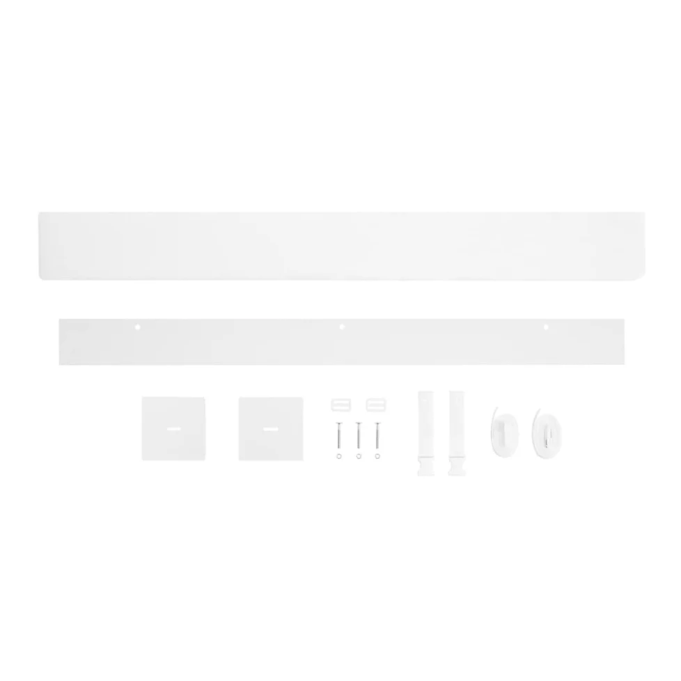 Culla gemellare + kit gemellare per dormire insieme. 240x120 bianco