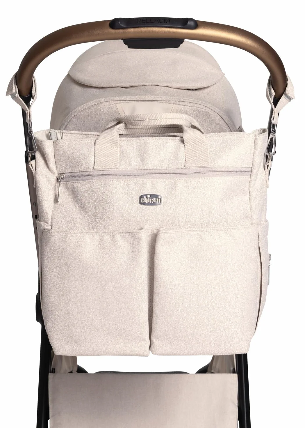 Chicco Borsa Genitori Leggera Funzionale Ampie Tasche Monocromatico