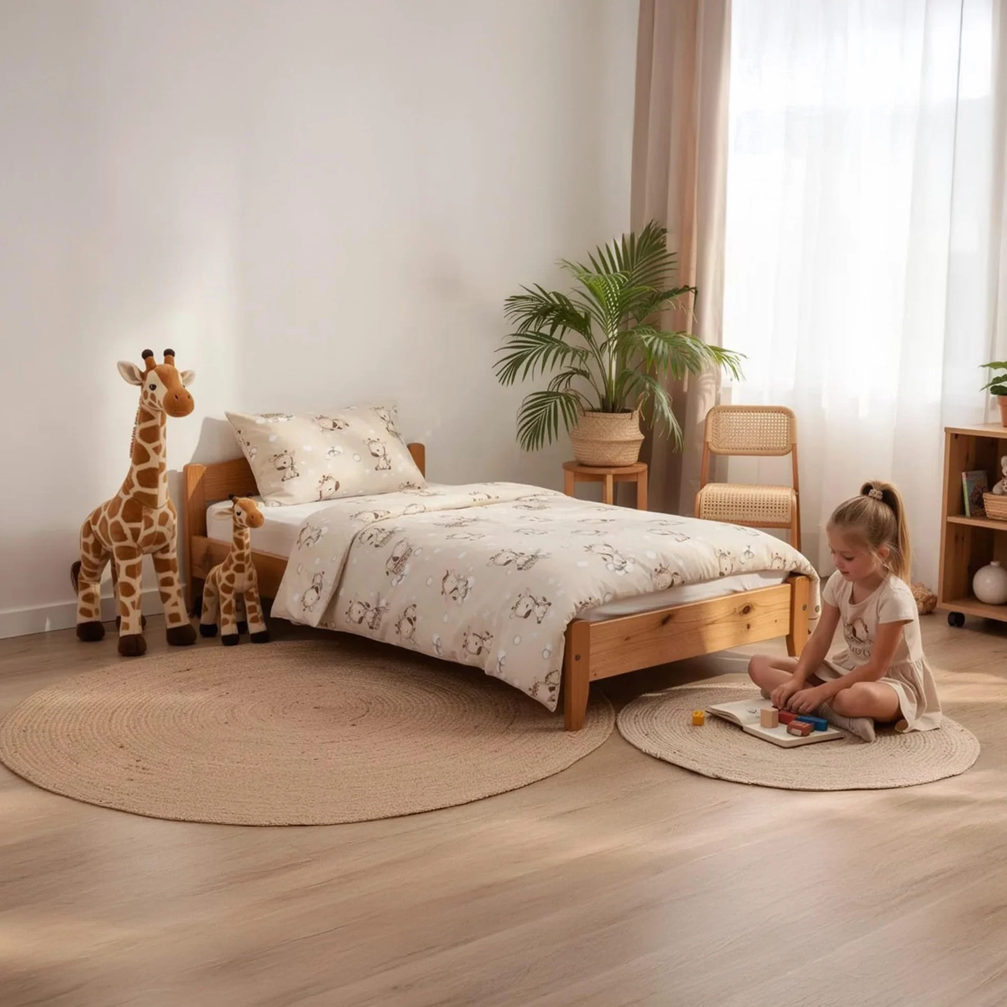 Totsy Baby Trapunta per bambino cotone 90x120 - piumono culla neonato set Imbottitura per piumone 90 x 120 cm con cuscino 40 x 60 cm per ragazzi e ragazze Oeko-Tex Orsi di peluche