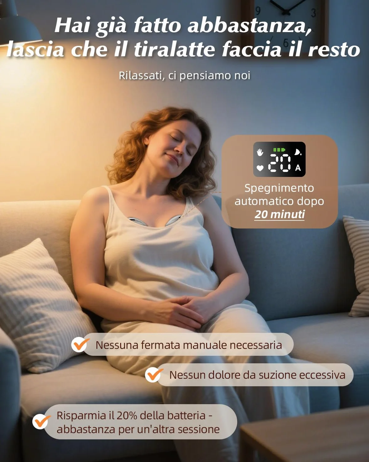 KISSBOBO K5 Tiralatte elettrico doppio 19 livelli 4 modalità 280 mmHg forte aspirazione mani libere bianco 2 pezzi