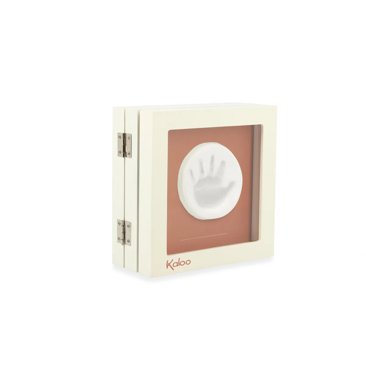 Kaloo - Rêves De Douceur - Cornice Portafoto e Impronte Neonato - Kit Impronte in Argilla - Facile da Usare e Non Sporca - Regalo per la Nascita - Beige, K220001