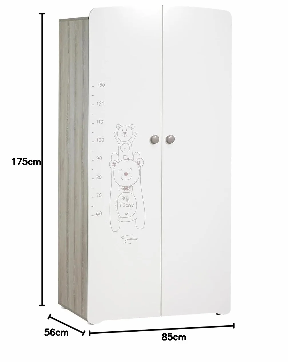 Baby Price Teddy Armadio 2 porte per camera bambino
