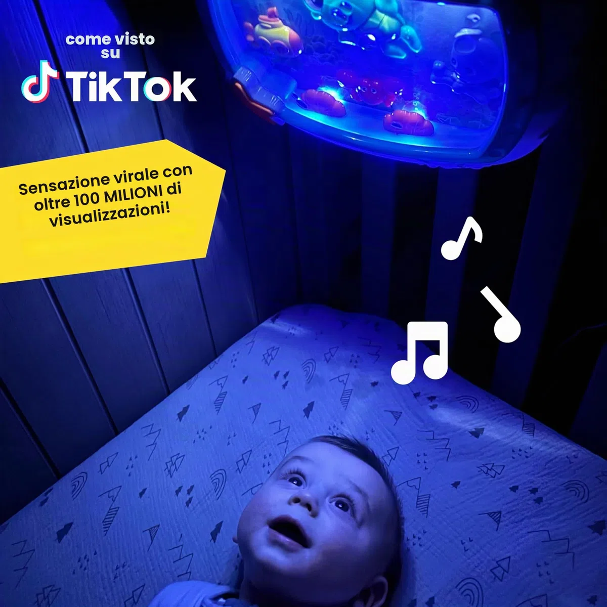 Baby Einstein Sea Dreams Soother – Rumori Bianchi per Neonato con Luci e Suoni Marini, Acquario Bebè Giocattolo da Culla con Controllo Remoto e Luce Notturna Rilassante, 0+ Mesi