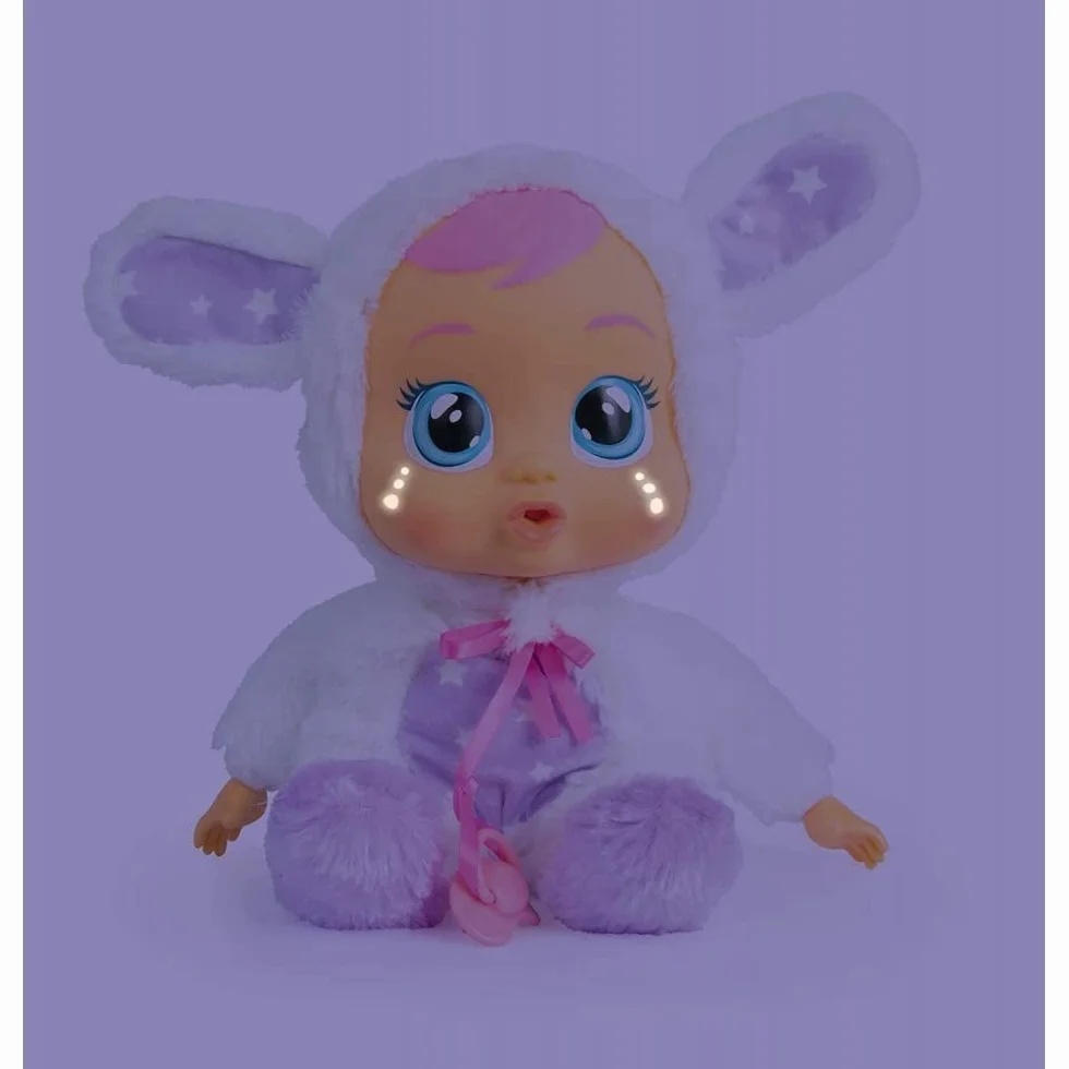 Cry Babies Good Night Coney, Bambola morbida interattiva piagnucolosa con Luce Notturna e Melodie rilassanti che aiuta a dormire, Giocattolo per bambini +2 Anni