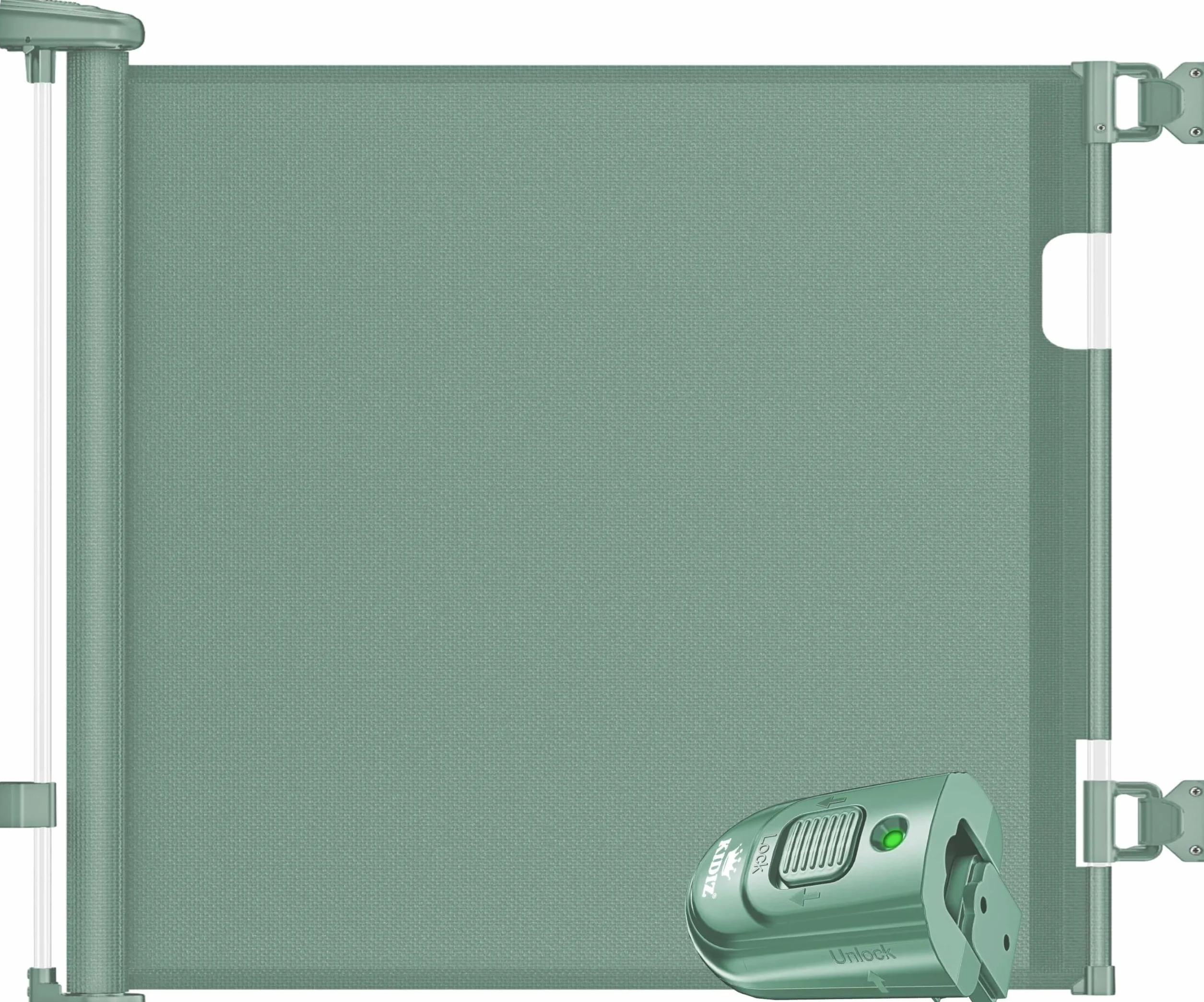 KIDIZ Griglia di protezione per scale e porte allungabile 0-140 cm sicura per bambini e animali domestici