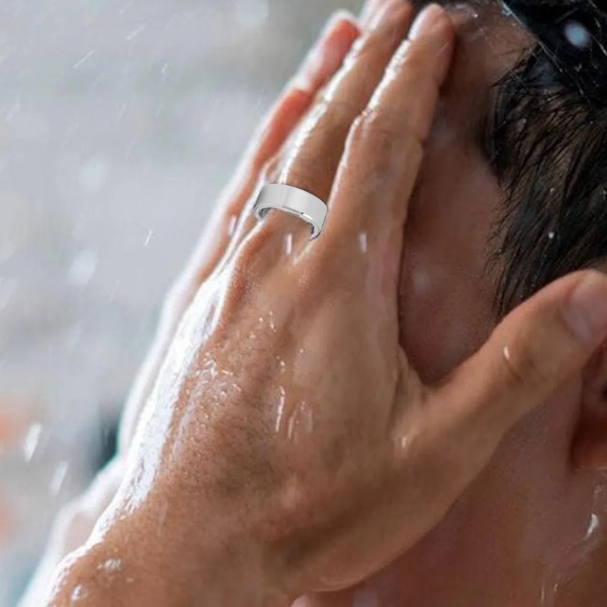 Bewinner Smart Ring Upgrade, monitor intelligente del sonno IPX8, anello sportivo multifunzionale per la salute, elegante e pratico con custodia di ricarica per uso quotidiano, argento 19