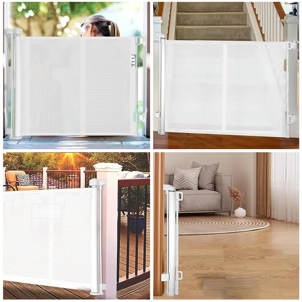 Cancelletto estensibile per scale 0-200 cm Barriera di sicurezza per bambini arrotolabile