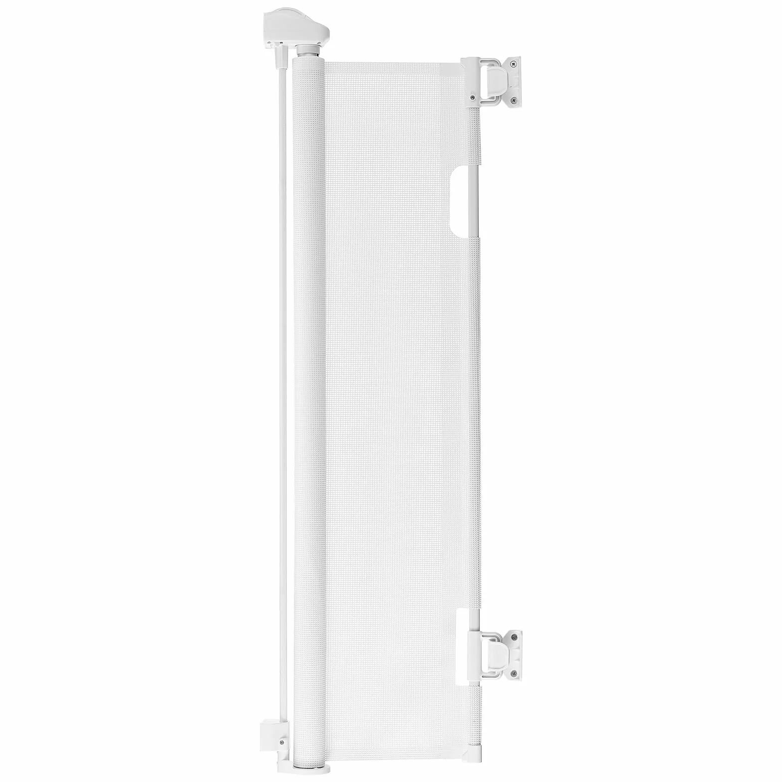 VEVOR Cancelletto Retrattile 1850 mm Larghezza 795 mm Altezza Blocco Sicurezza Bianco
