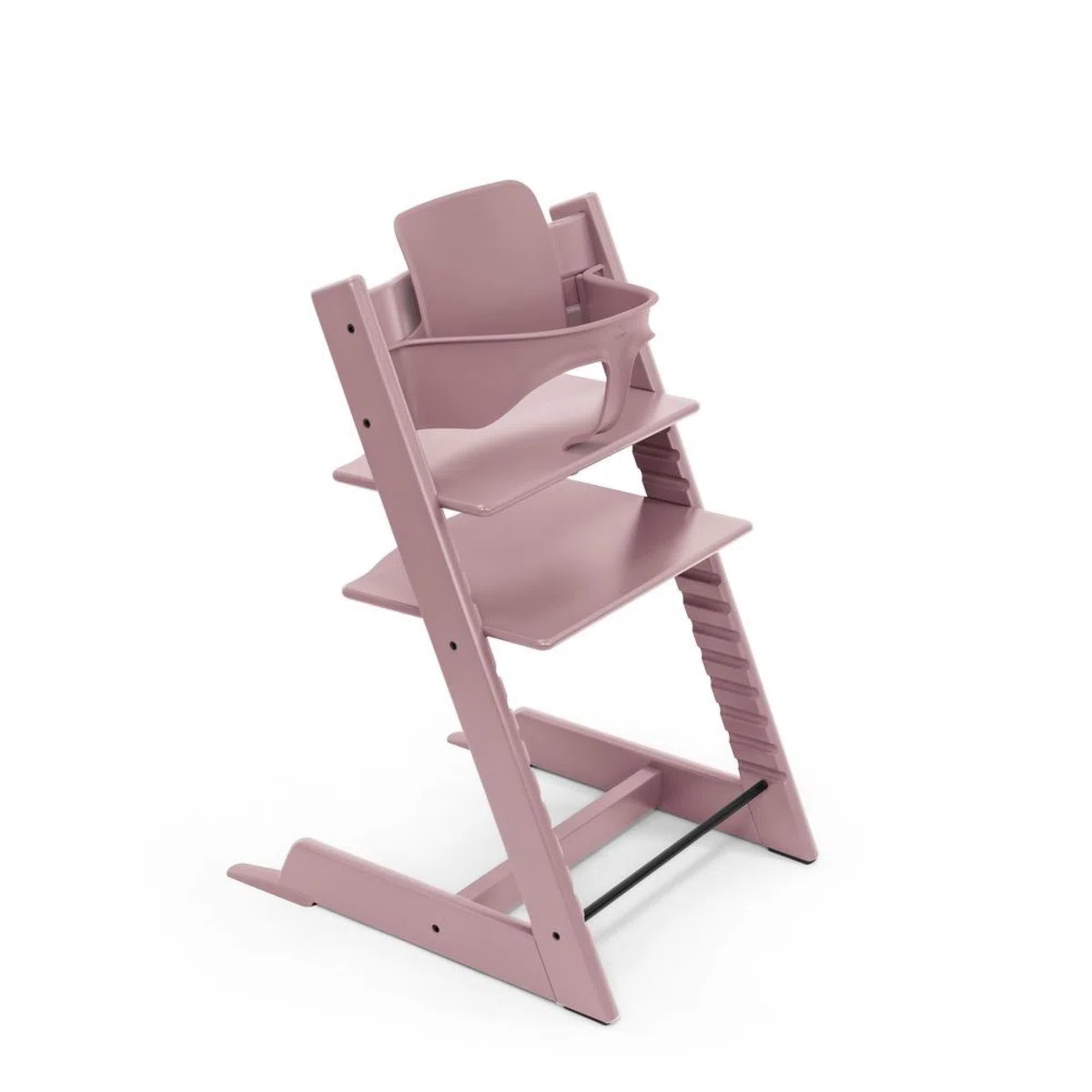 Sedia Tripp Trapp di Stokke, Mauve - Sedia evolutiva e interamente regolabile per neonati, bambini e adulti - Comoda, confortevole ed ergonomica