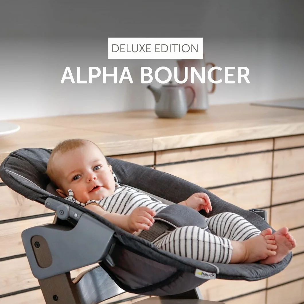 Hauck Seggiolone Evolutivo Beta+ Newborn Set Deluxe 2in1 Regolabile con Sdraietta Neonato, Cuscino Seduta e Vassoio