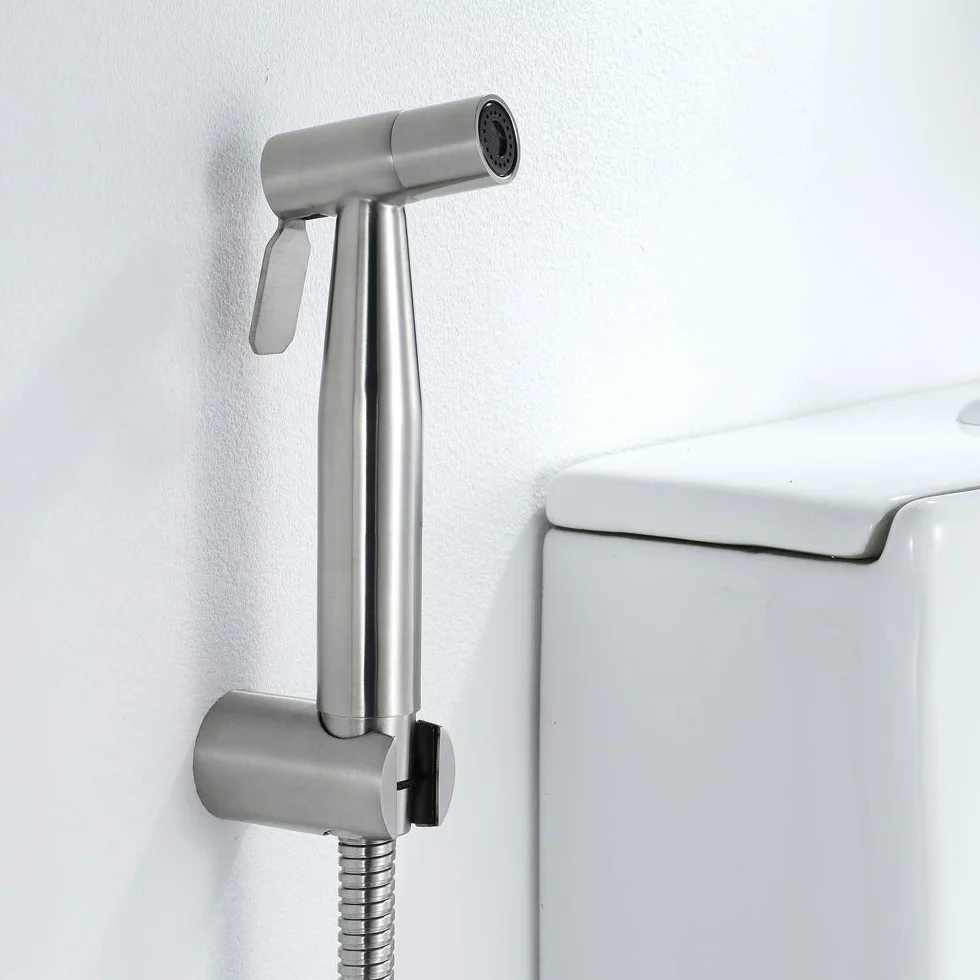 Set rubinetti bidet WC acciaio inossidabile 304 con tubo doccia 1,5 m tipo B