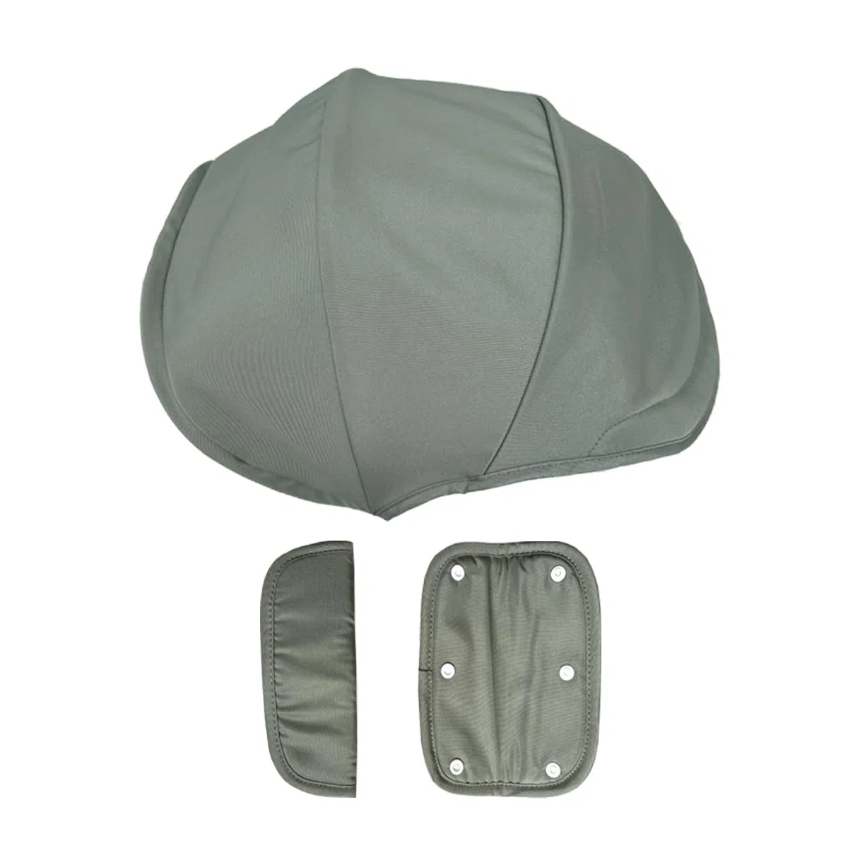 Tettuccio di ricambio per passeggino Doona X/Doona+/Doona i, parasole estensibile a 4 segmenti, lavabile in lavatrice, accessori per passeggino con spalline (verde oliva, per Doona+/i)