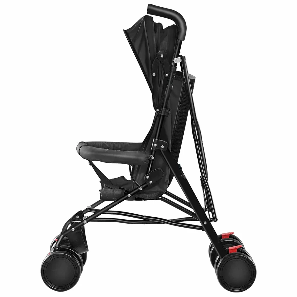 Passeggino Leggero Telaio Multiposizioni 6 Mesi 4 Anni 25 Kg Nero