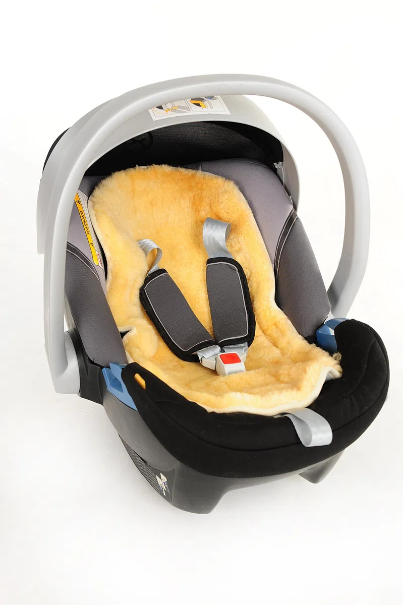 Kaiser Naturfelle 66000 - Vello d'agnello per passeggino, forma universale, 35 x 80 cm