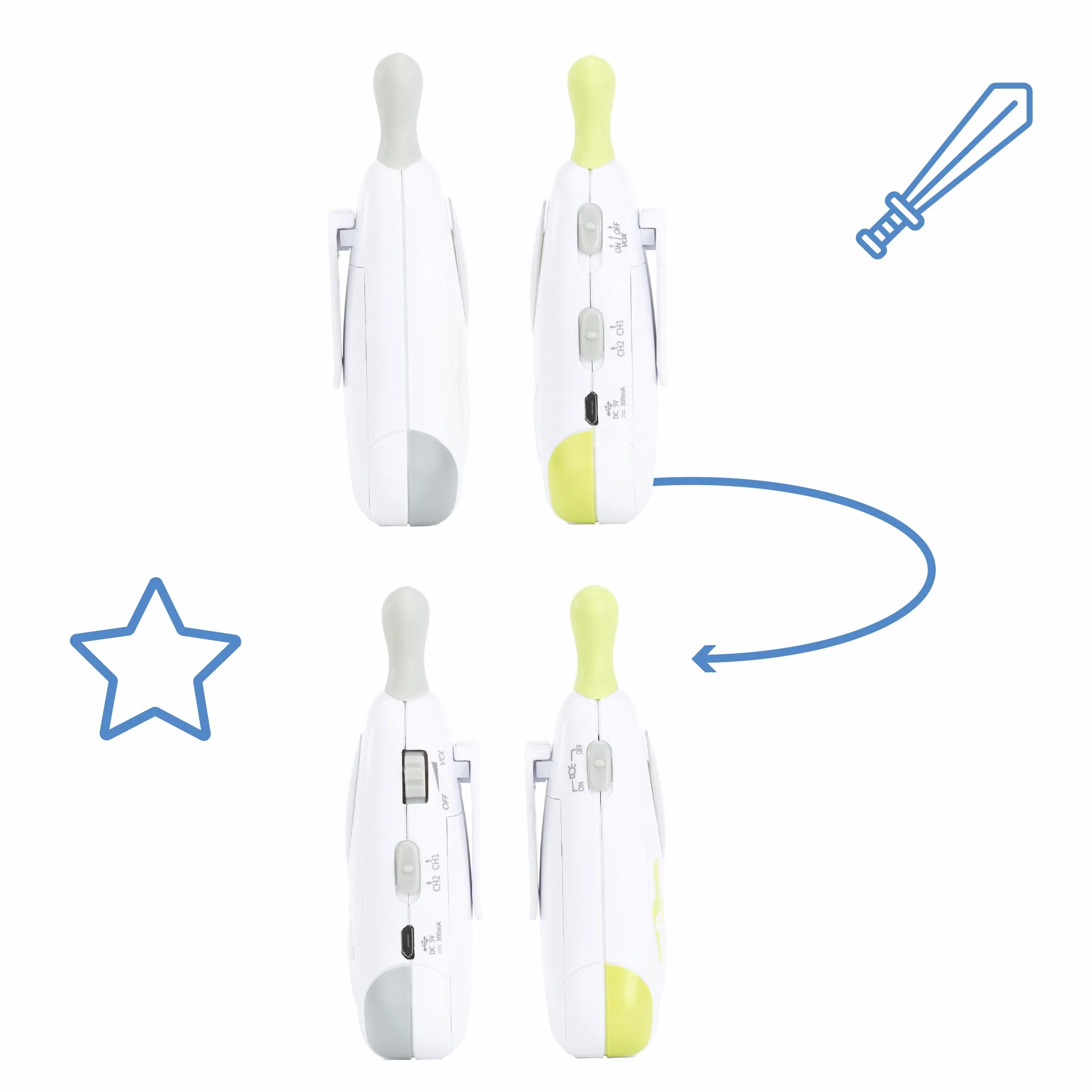 Badabulle B014010 Baby Online, Bianco