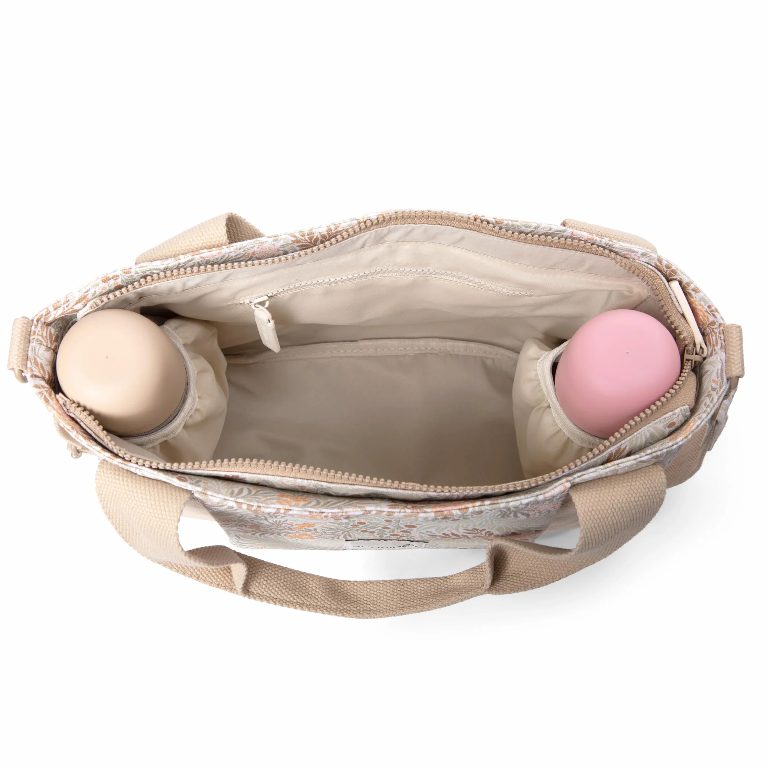Suavinex Borsa Maternità Organizer per Passeggino con Manici Regolabili, Chiusura a Cerniera, Beige