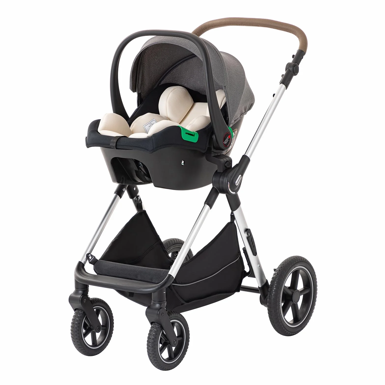BEBBY passeggino trio 3 in 1 cittadino pieghevole lusso D2-DEEPGREY H2-D