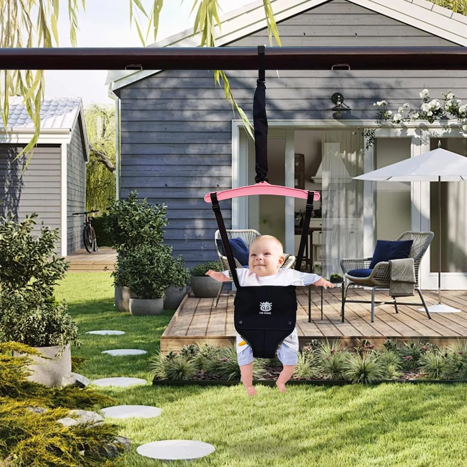 Jumper per porta per bambini, altalena di rimbalzo per sedia da salto per bambini,Porta in jersey per bambini piccoli con catena regolabile | Esercitatore per ponte per bambini piccoli Doorway per ju