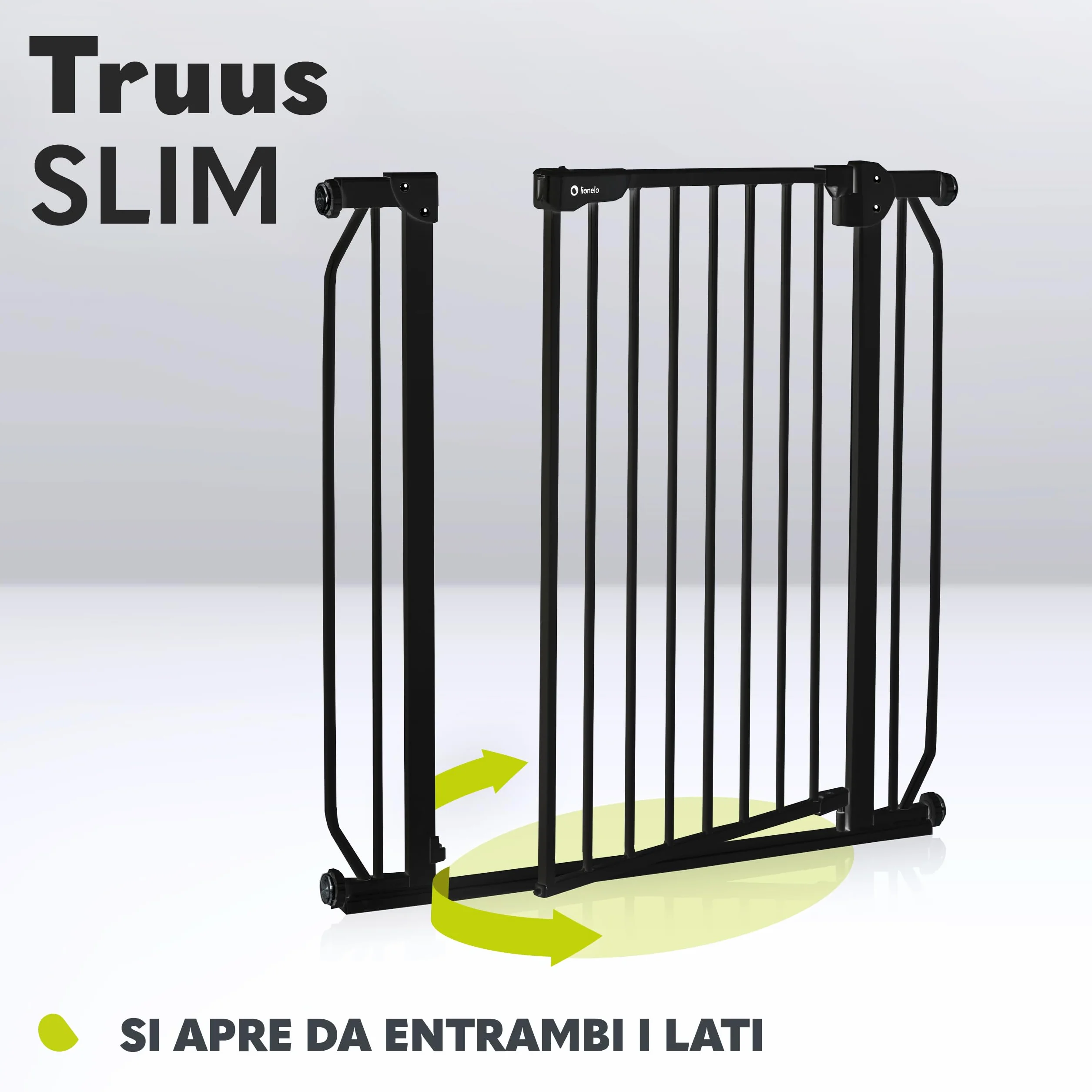 LIONELO Truus Slim Cancelletto di sicurezza, Larghezza regolabile 75-105 cm, Altezza 77 cm, Autobloccante