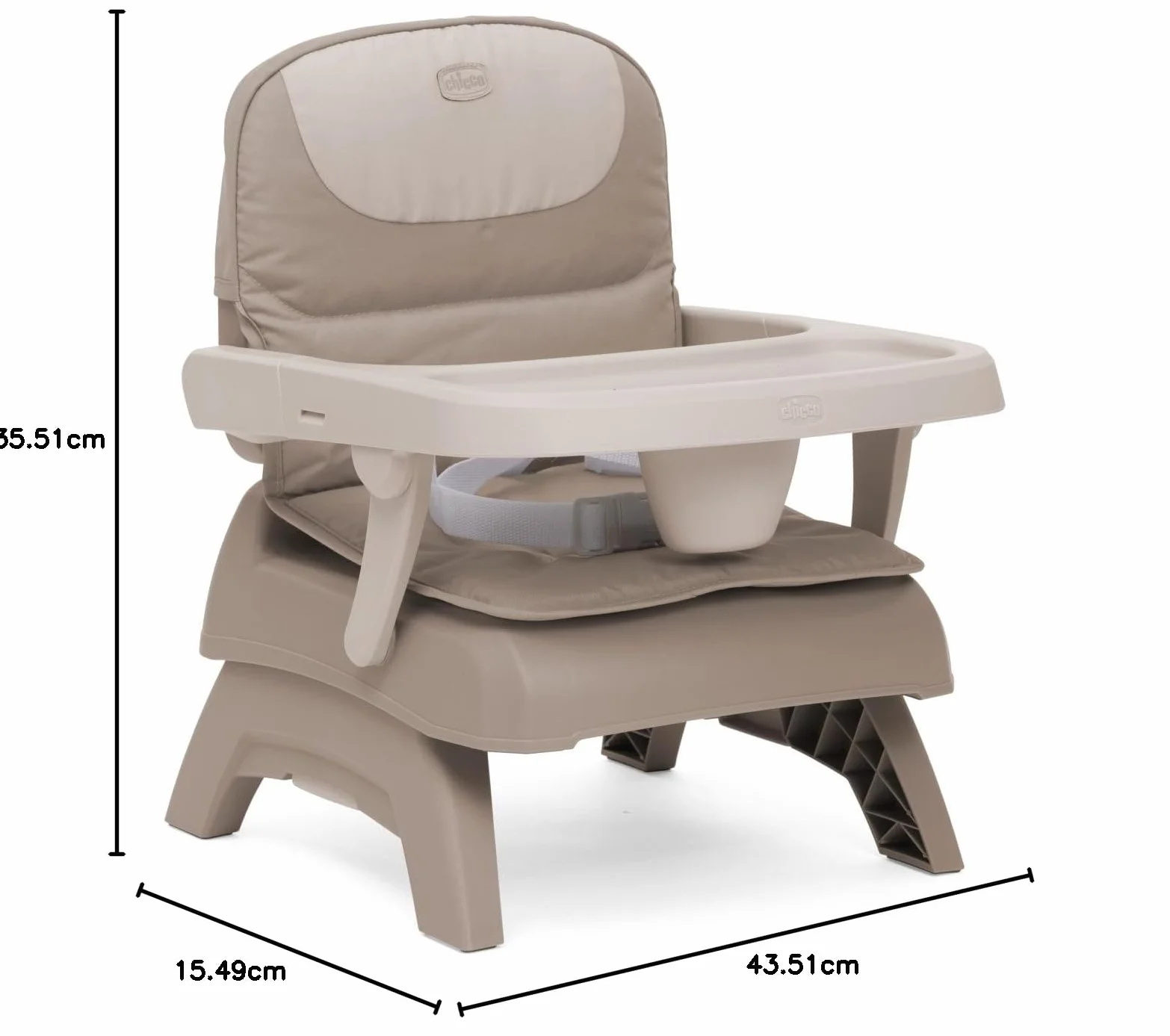 Chicco Bento Rialzo Sedia per Bambini 6-36 Mesi Seggiolino Pappa Alzasedia da Tavolo Portatile Altezza Regolabile Vassoio Rimovibile