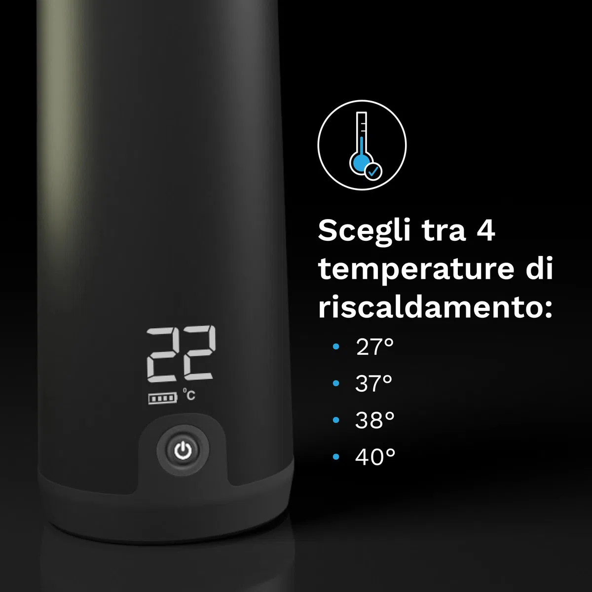 Baby Brezza Superfast Portable Bottle Warmer Scaldabiberon portatile – 67% più veloce – scalda Latte materno da viaggio e Scaldabiberon – sicuro – Riscaldamento uniforme – fino a 8 Biberon – nero