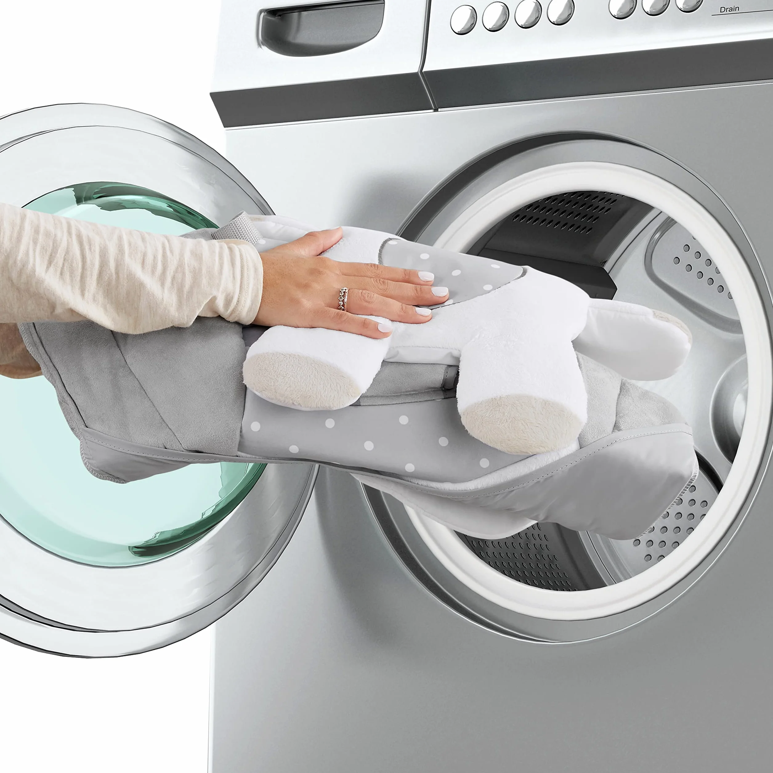 Ingenuity Comfort 2 Go Altalena compatta portatile a 6 velocità con musica, pieghevole, 0-9 mesi (Cuddle Lamb)
