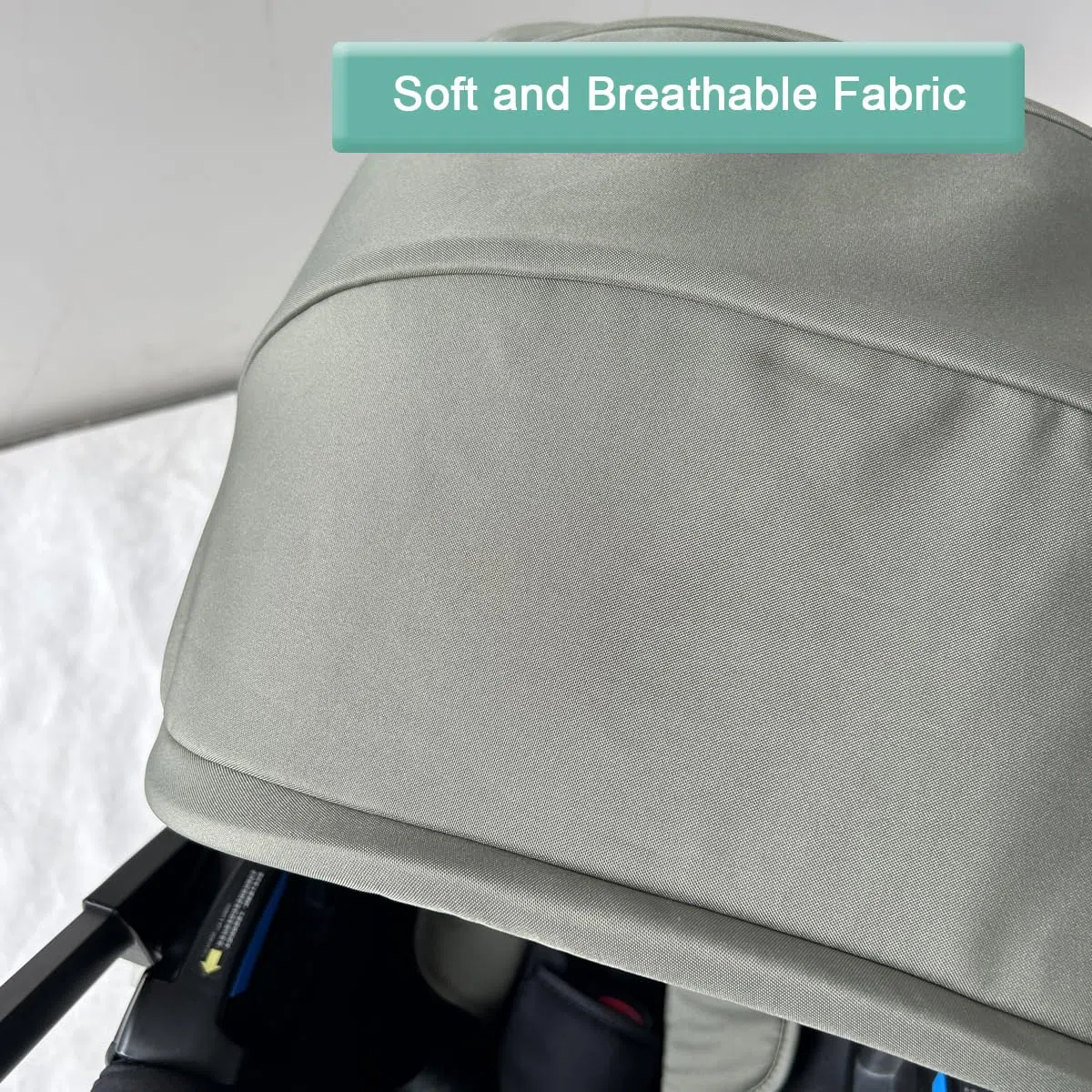 Tettuccio di ricambio per passeggino Doona X/Doona+/Doona i, parasole estensibile a 4 segmenti, lavabile in lavatrice, accessori per passeggino con spalline (verde oliva, per Doona+/i)