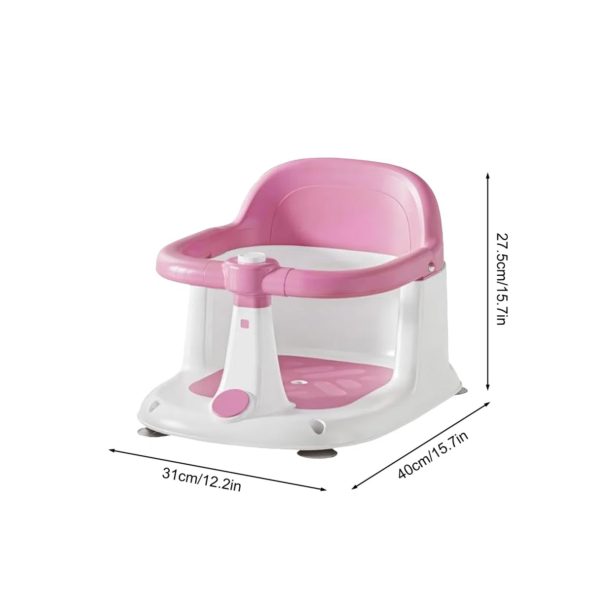Seggiolino da bagno per bambini, supporto portatile per bagno per bambini, supporto da bagno con drenaggio rapido, per 1-3 anni, per spiaggia, piscina, viaggi