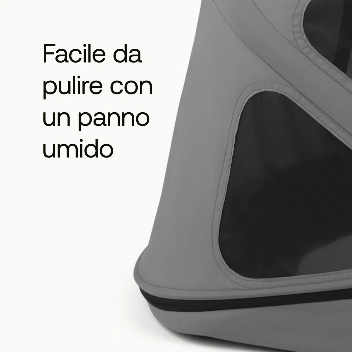 Bugaboo Donkey Cappottina Breezy, Estensibile per una maggiore copertura e una Protezione Solare ottimale, Resistente all'Acqua, Compatibile Con Tutti i Passeggini Donkey, Moon Grey