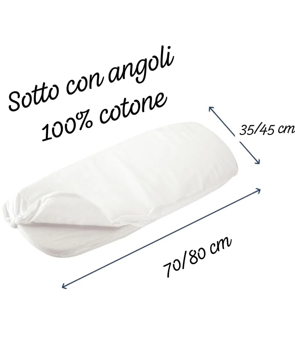 Generico Set Lenzuola Carrozzina-Culla Ricamato 100% cotone (3 Pezzi: Sopra+Sotto+Federa) 100% Made In Italy