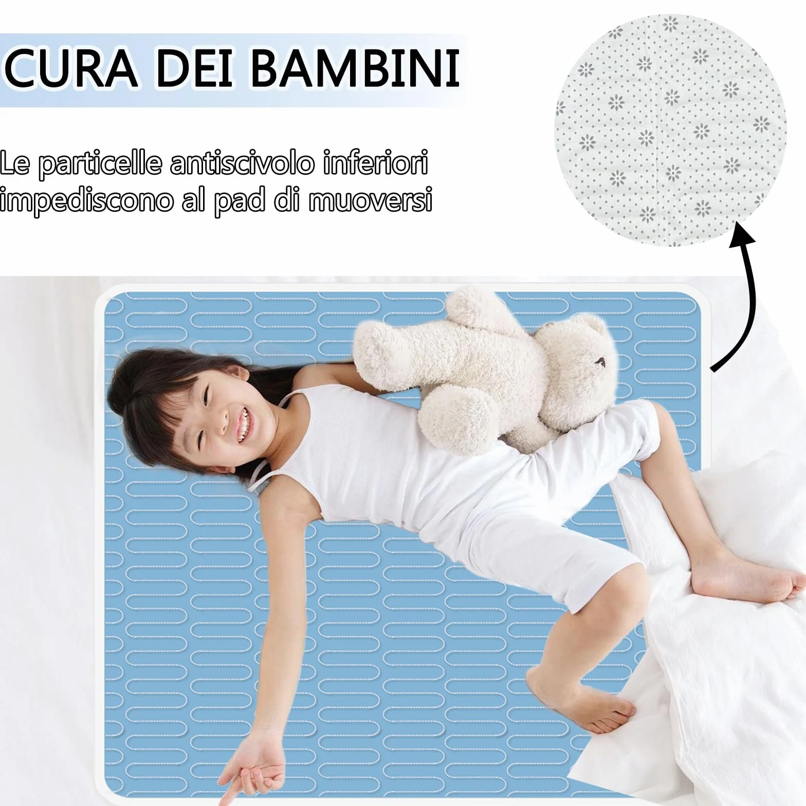 85x90cm Cuscinetti letto per incontinenza(Set di 4), Lavabile e Riutilizzabile Materasso Impermeabile Pad, Pee Pads per Adulti, Bambini, Anziani e Animali domestici