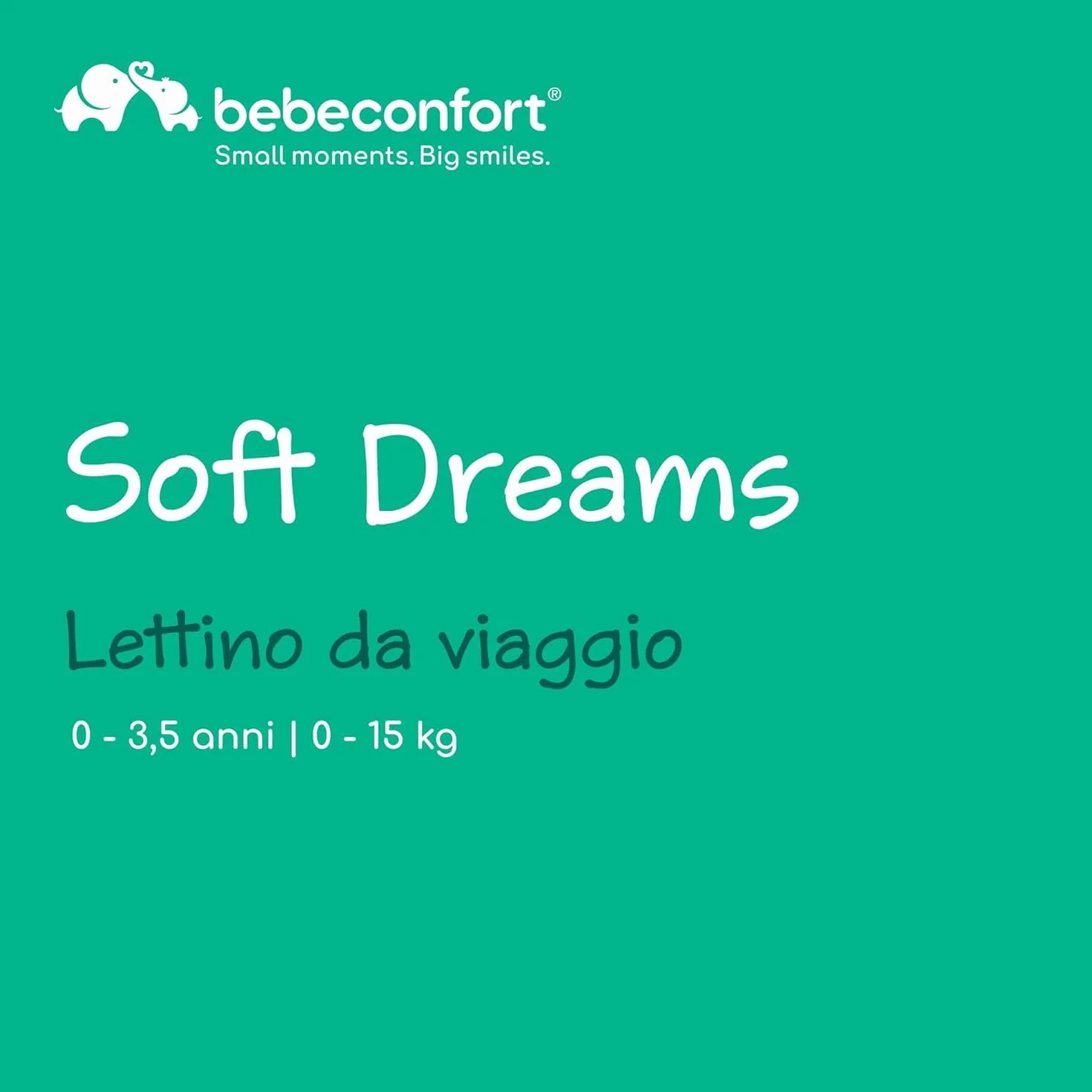 Bebeconfort Soft Dreams Lettino per bambini 0-3 Anni (0-15 kg) Culla da Campeggio 60x120 cm Pieghevole Tinted Graphite