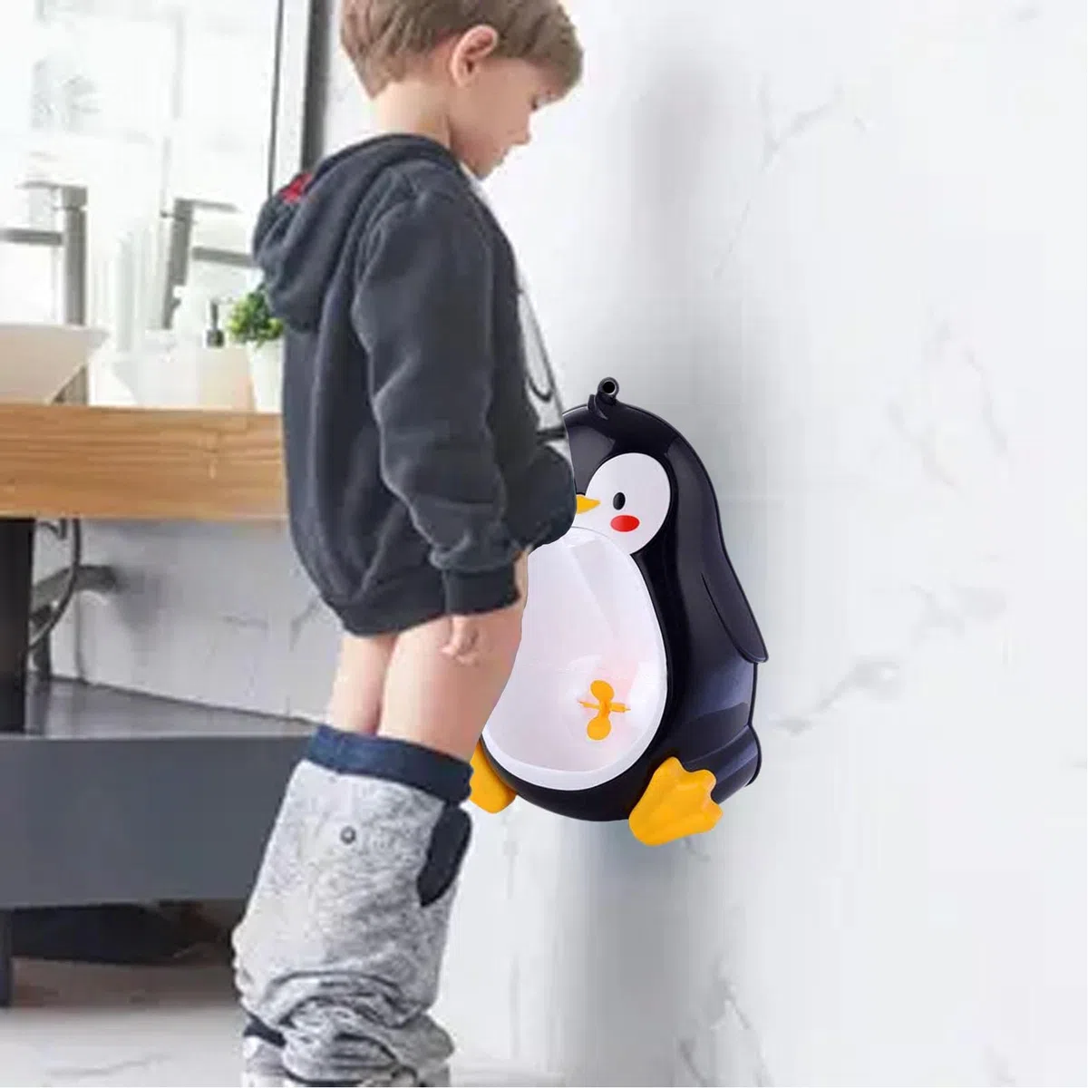 Orinatoio per vasino in Piedi – orinatoio in Piedi per Bambini Piccoli, Regolabile a Forma di, Supporto per la pipì per la Scuola Materna, WC, Bambini, Asilo